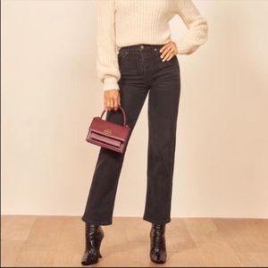 Reformation - Juliet High Straight Relaxed Jean - Size 28